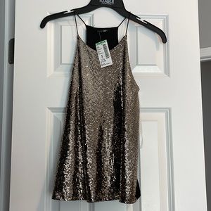 New gold sparkle tank